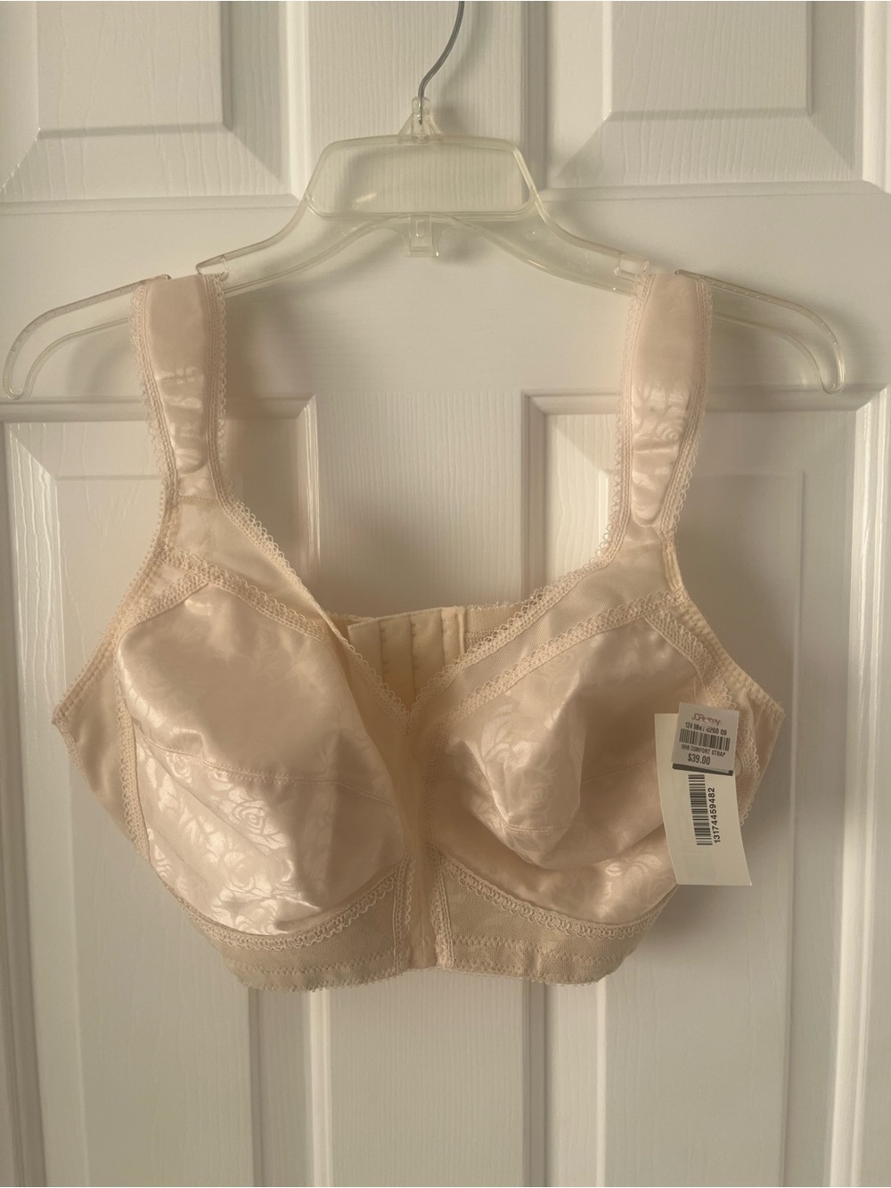 Playtex Satin Full Coverage Bra in Light Beige